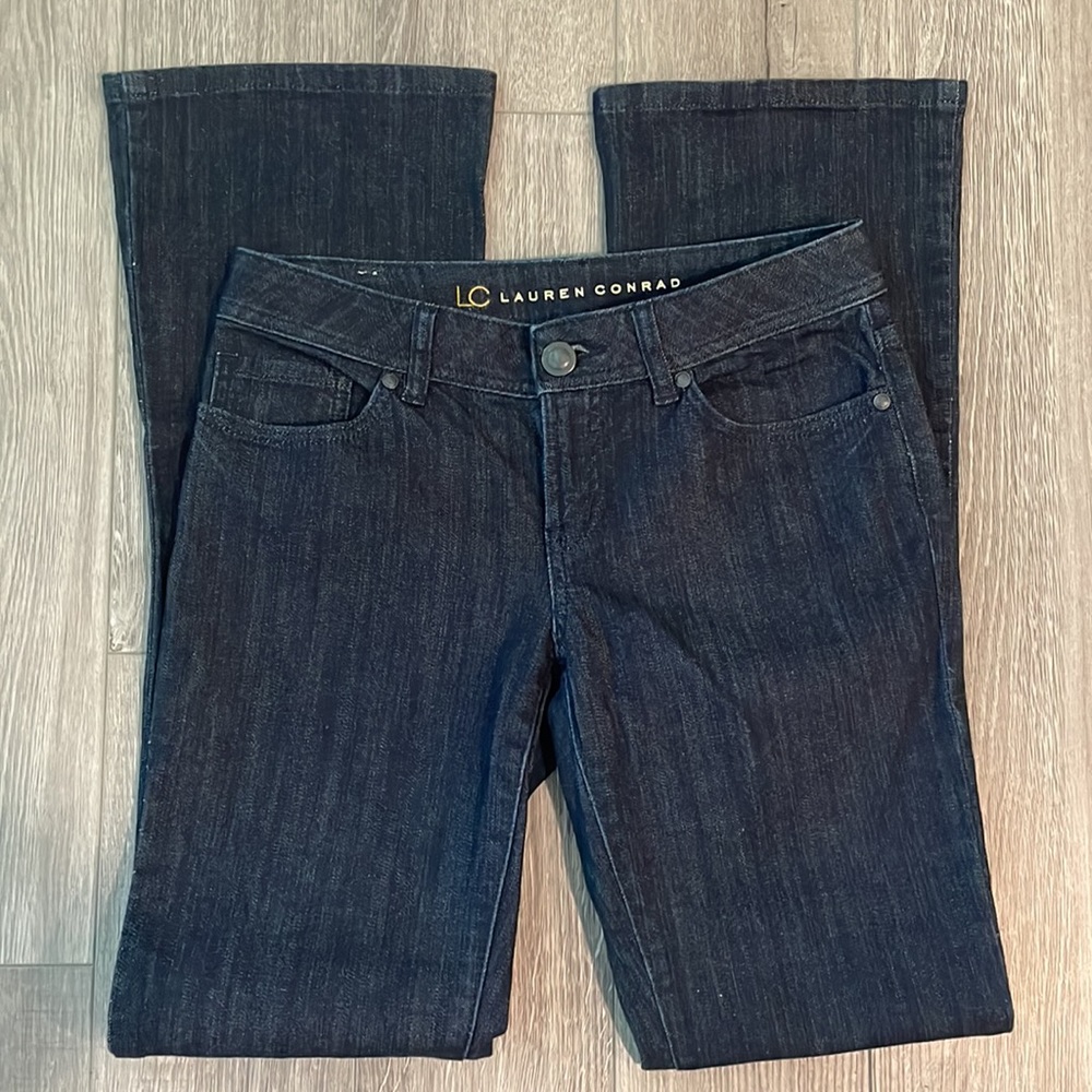 LAUREN CONRAD | Dark Wash 5 Pocket Flare Leg Jeans - Size 4